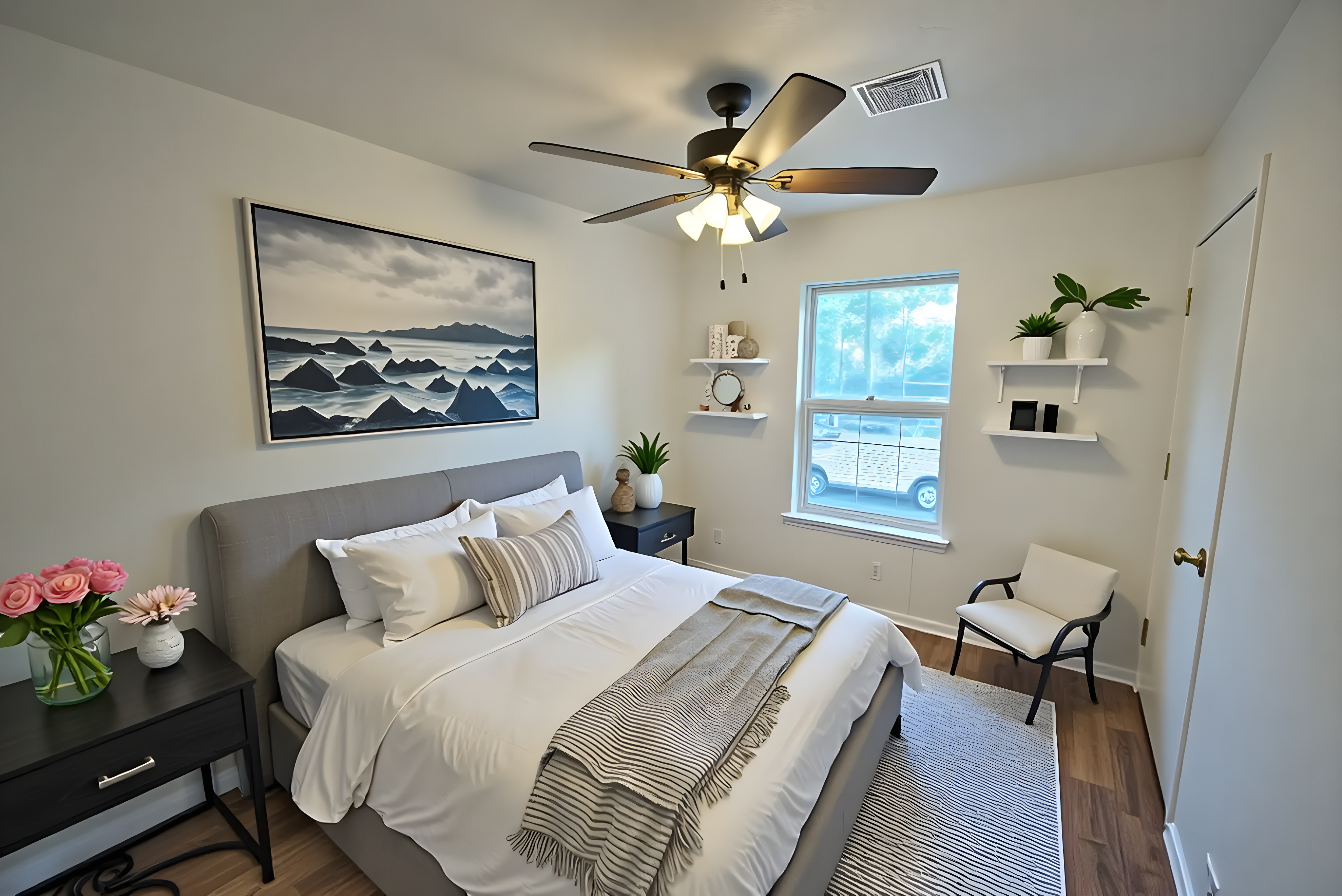 After - Bedroom 1 After done in Scandinavian Style