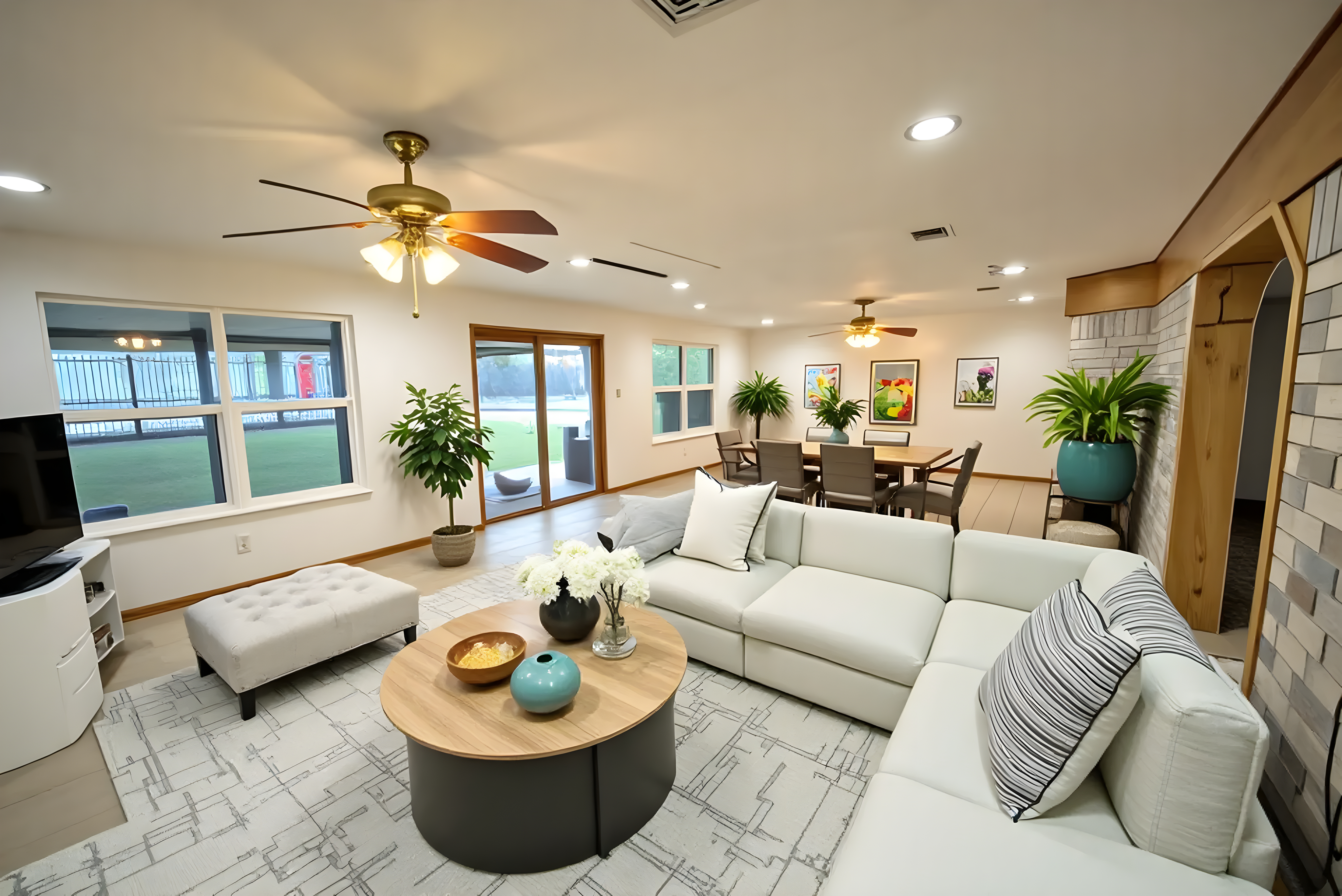 After - Living Room Image 1 - After is Virtually Staged using Modern Style.