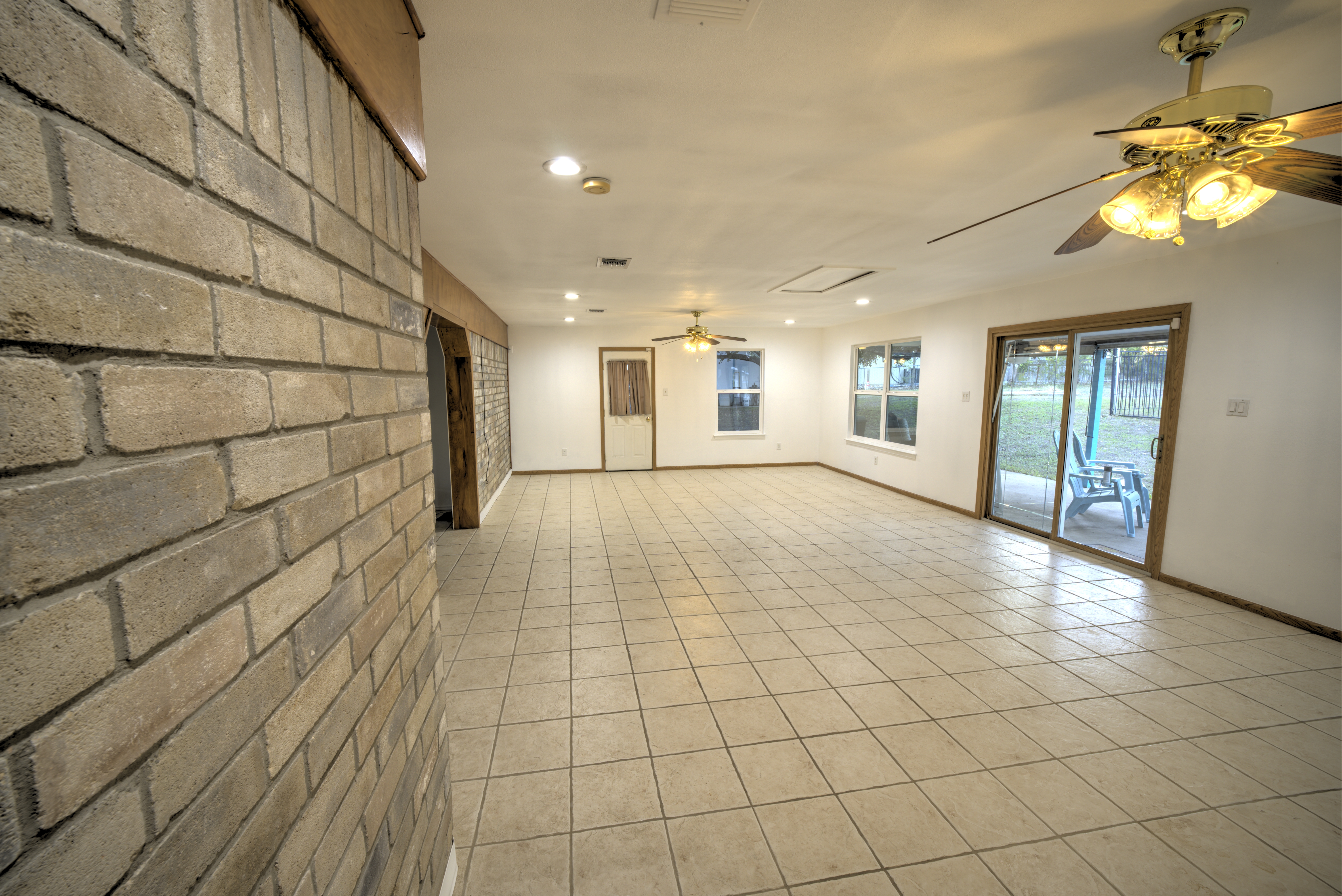 Before - Living Room Image 2 - After is Virtually Staged using Modern Style.