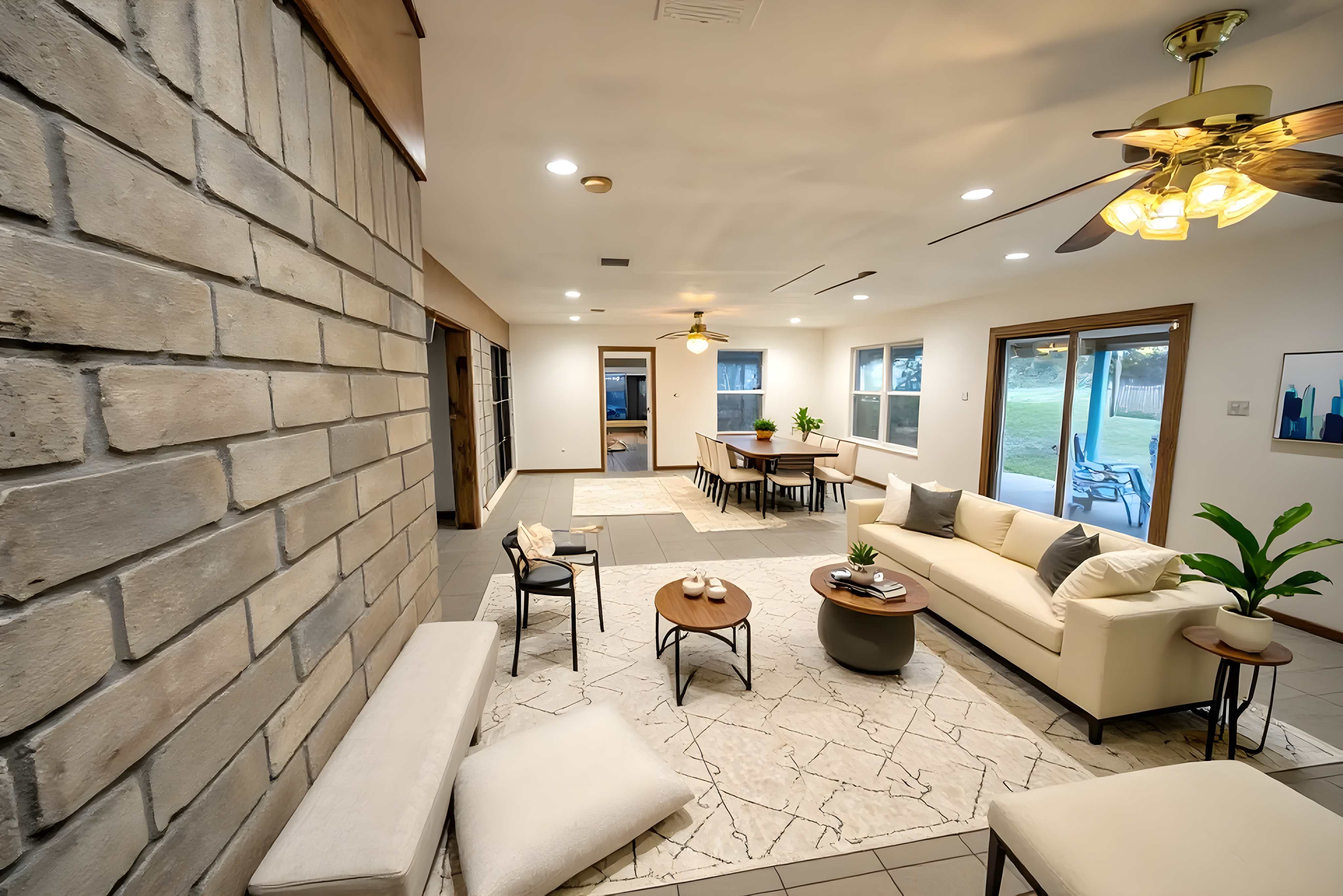 After - Living Room Image 2 - After is Virtually Staged using Modern Style.