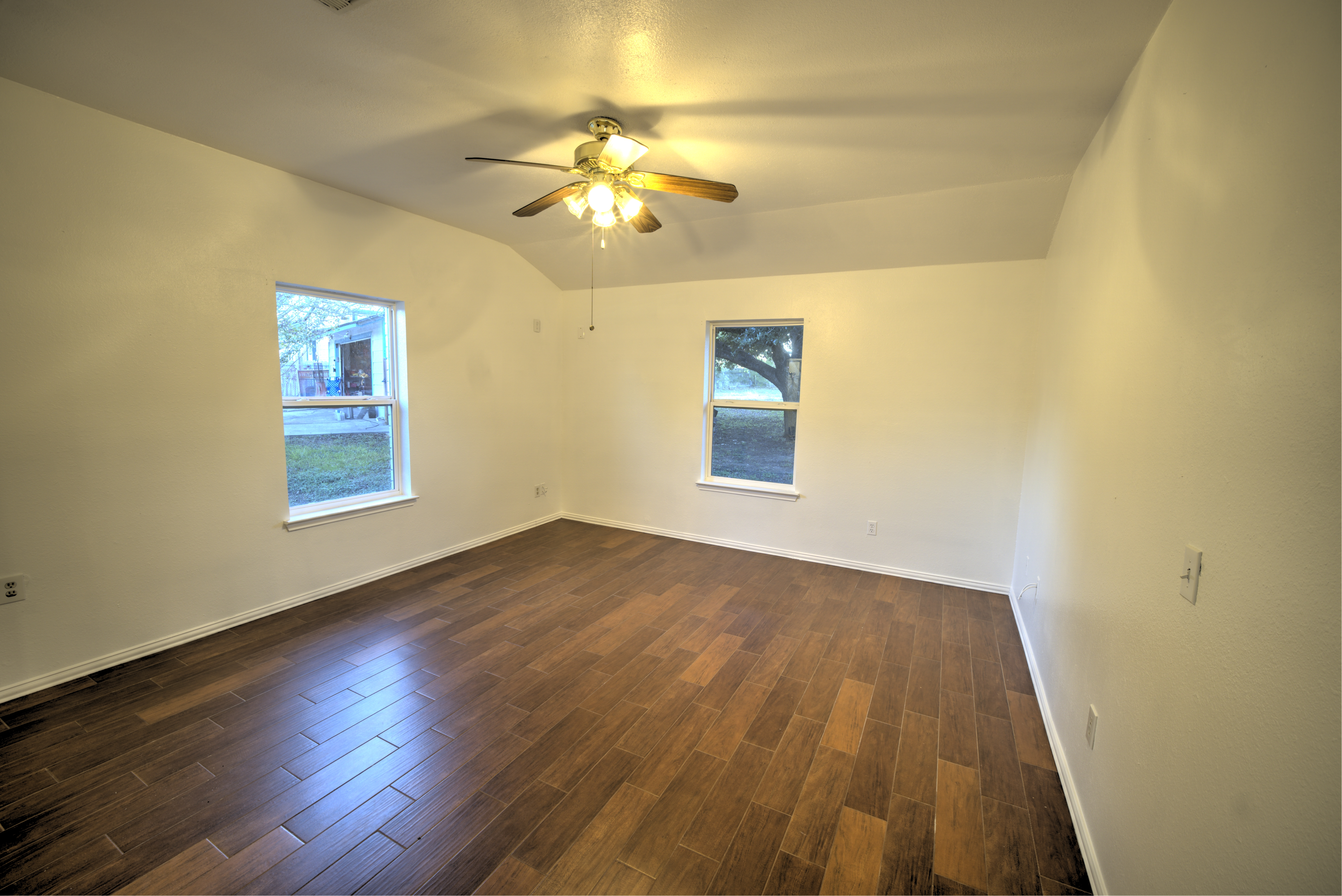 Before - Master Bedroom after being virtually staged in the modern style.